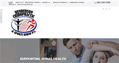 Desktop Screenshot of hendersonsportschiropractic.com